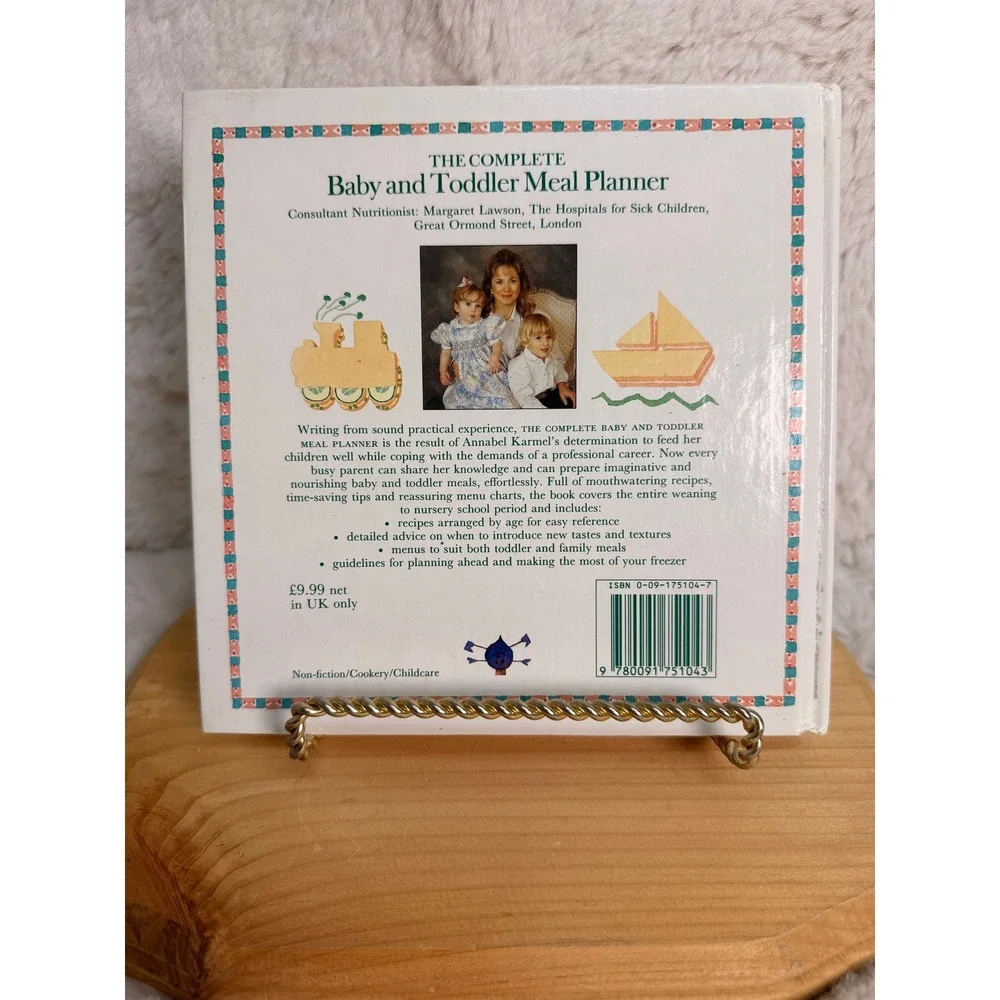 The Complete Baby and Toddler Meal Planner Annabel Karmel Vintage 1994 Hardcover